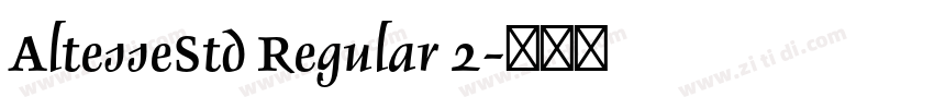 AltesseStd Regular 2字体转换